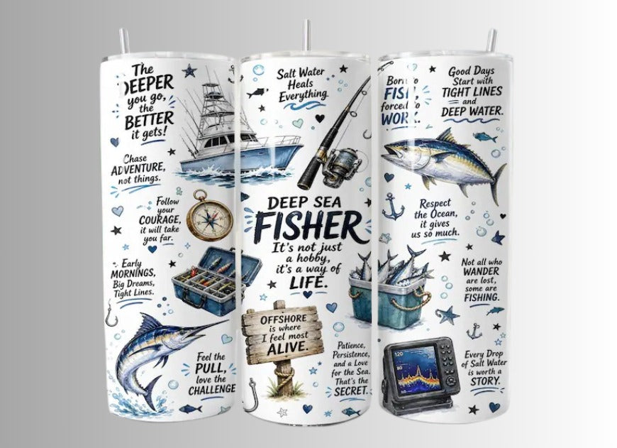 20oz Tumbler - Gone Fishing - each